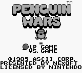 Penguin Wars (USA) Title Screen
